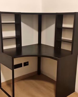 IKEA MICKE Scrivania angolare nera