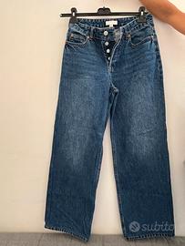 Jeans a palazzo/wide leg