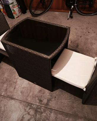Set giardino polirattan