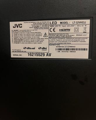 TV JVC 32 Pollici Led