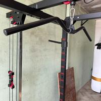 Power rack con lat machine e pulley decathlon