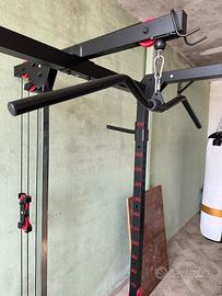 Power rack con lat machine e pulley decathlon