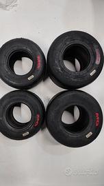 Nr. 2 treno pneumatici kart 125 MG Rosse