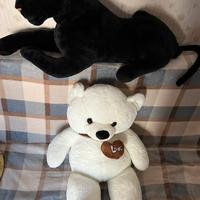 PELUCHES GIGANTI PUMA E ORSO BIANCO