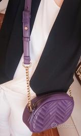 borsa in ecopelle viola