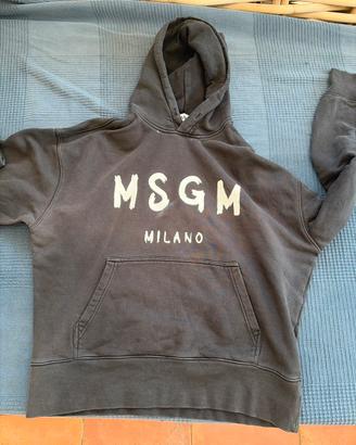 Felpa MSGM nera classica con logo