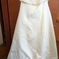 vestito da sposa fatto a mano di pizzo macramè 