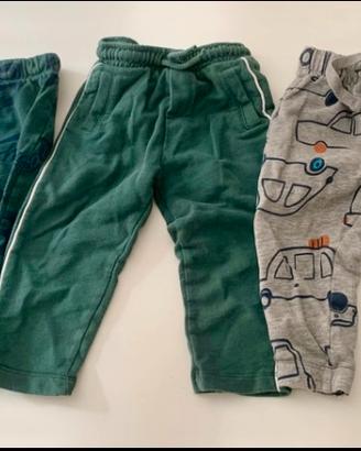 3 pantaloni da tuta neonato 24 mesi