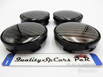 Coprimozzi In Lega Stilosi - Set Da 4 Con Adesivi - Diametro 56-60mm - Accessorio Auto - Foto 2