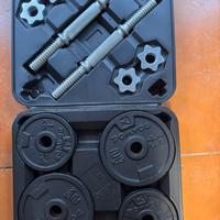 Kit manubrio palestra 20 kg
