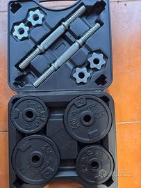 Kit manubrio palestra 20 kg