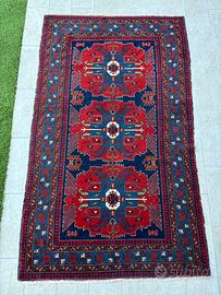 Tappeto persiano stile Kazak 208x122 annodato