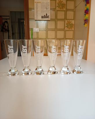 Set 6 bicchieri Martini Baby vintage da aperitivo