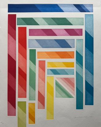 PIERO DORAZIO, LITOGRAFIA ACQUATINTA FIRMATA