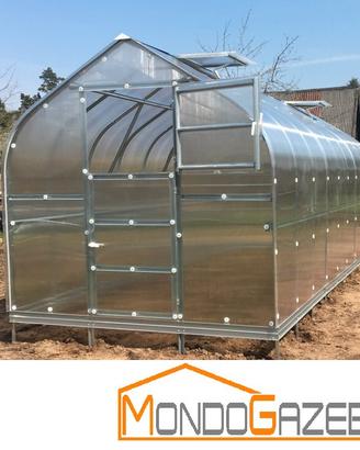 2,5x4 Goccia serre policarbonato 4mm serra 240kg/m