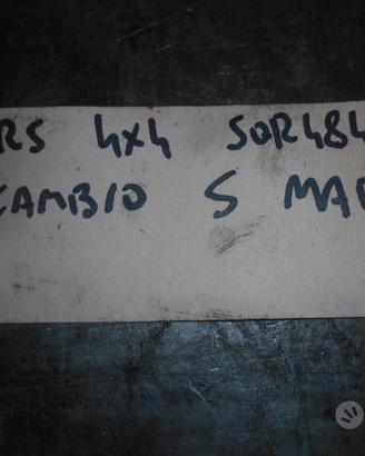 Cambio 4x4 dr5 2.0 benzina