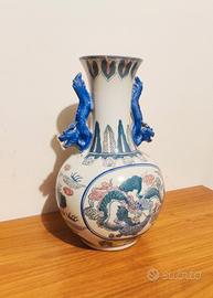 Vaso Cinese in porcellana dipinto a mano, anni 70 