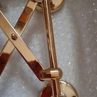 Specchio ottone placcato oro