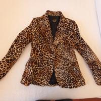 Giacca velluto leopardata