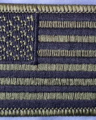 Patch Bandiera USA Tattica Verde OD Green
