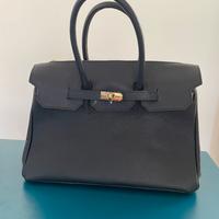 Borsa in pelle stile Birkin