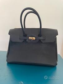 Borsa in pelle stile Birkin