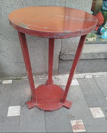 Tavolino treppiedi vintage in marmo stile Art decò
