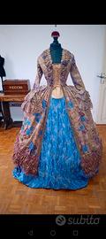ROBE A L'ANGLAISE costume rococò 1780/ XVIII secol