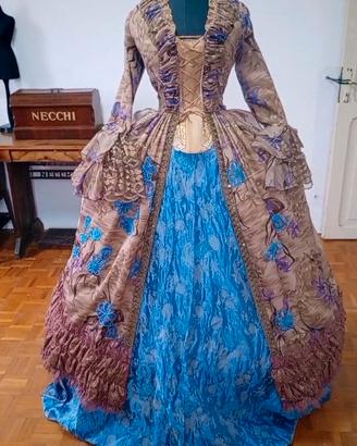 ROBE A L'ANGLAISE costume rococò 1780/ XVIII secol