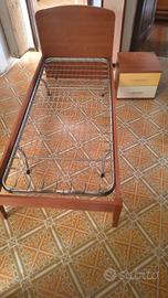 letto singolo con rete 