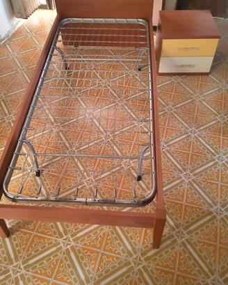 letto singolo con rete 