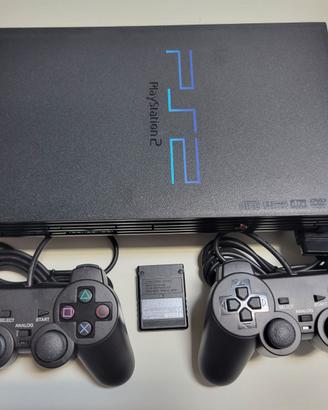 PS2 con Joystik e accessori