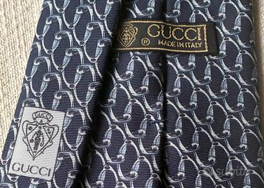 GUCCI Cravatta Luxury Vintage 1980 Staffa Equestre
