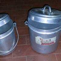 Due Pentolini per latte Agnelli