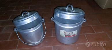Due Pentolini per latte Agnelli