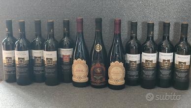 12 bottiglie di vino rosso veneto e pugliese 