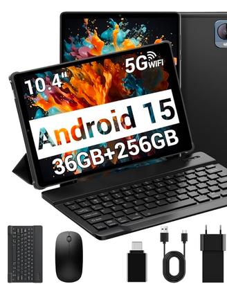 Android 15 Tablet 10.4 Pollici, 5G WiFi, 36GB RAM+