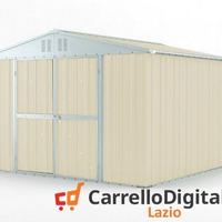 Box struttura lamiera Acciaio 327x307cm avorio