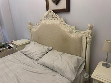 Letto matrimoniale stile classico + 2 comodini