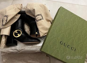 Stivaletti Gucci Blondie in pelle nera – 37,5
