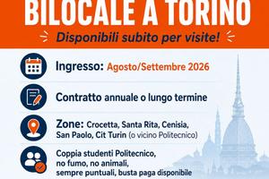 Bilocale per coppia di studenti