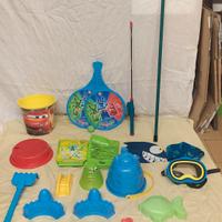  giochi sabbia bambino+ borsa retata 