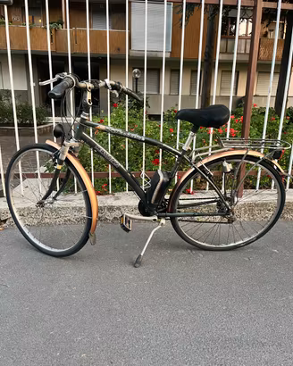 Bici 28 uomo donna con portapacchi luci campanello