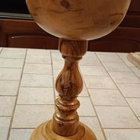 splendido pezzo decorativo in legno d'ulivo 