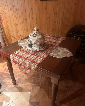 Tavolo da gioco 2 in 1 con roulette/piano in legno
