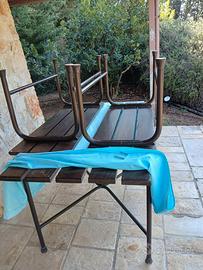 tavolo da giardino con n° 2 panche