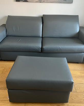 Divano letto con pouf