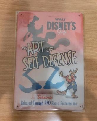 Targa Disney vintage Goofy The Art of Self defense