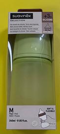 Biberon Suavinex in silicone 240 ml flusso medio