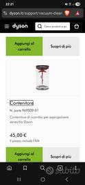 Contenitore serbatoio dyson v10